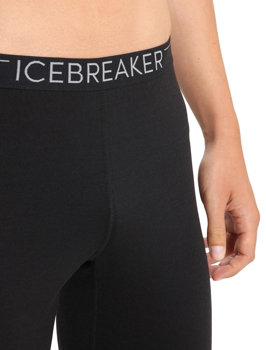 Shorts Icebreaker Merino 200 Oasis Thermal Homme Noir | FR 1111VRWD